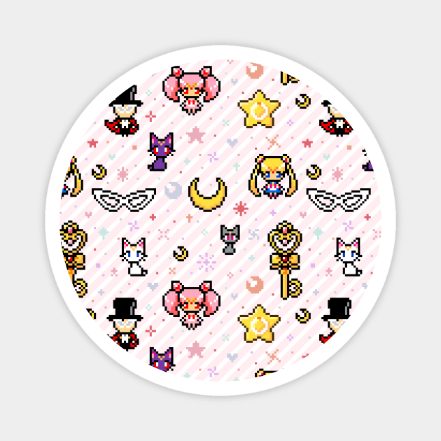 Sailor Moon family - Pink Magnet by uenki